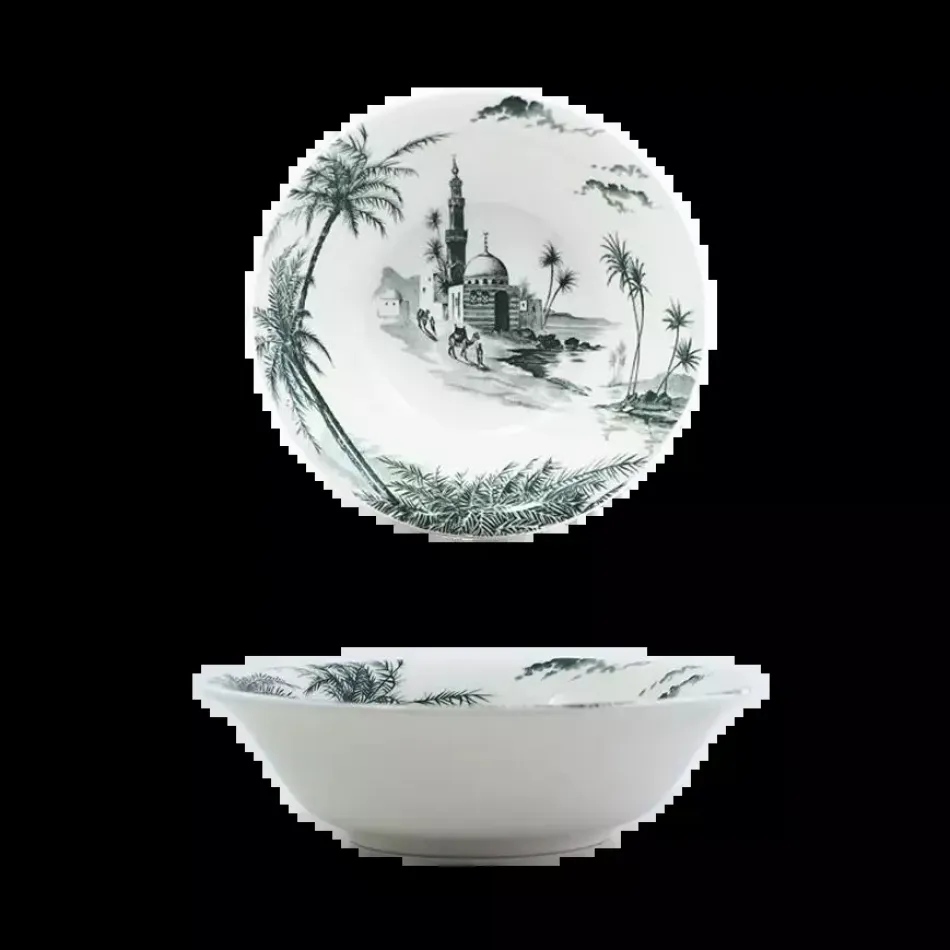 Les Depareillees Green Us Cereal Bowls 6 1/2" dia - 10 13/16 oz