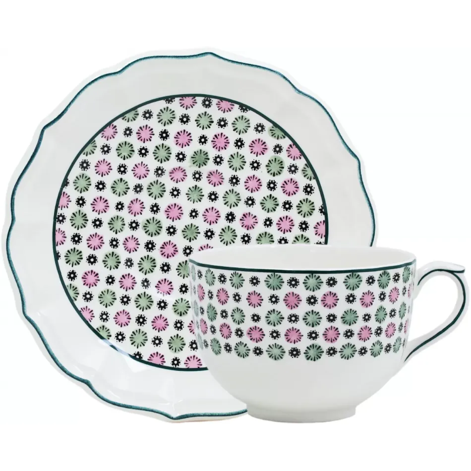 Dominote Jumbo Cup & Saucer 15 1/4 Oz - 7 1/2" Dia