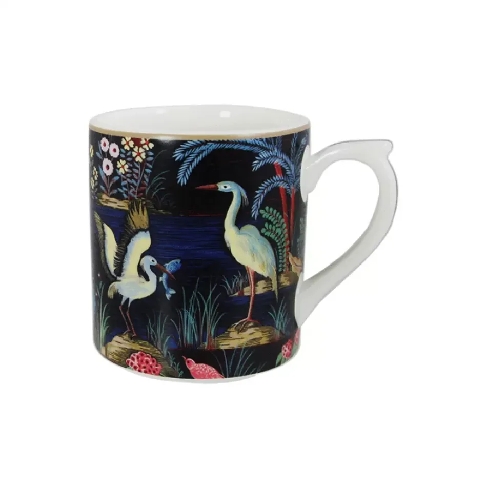 Jardin Du Palais Mug, Black 8 5/8 Oz - 3 3/4 H