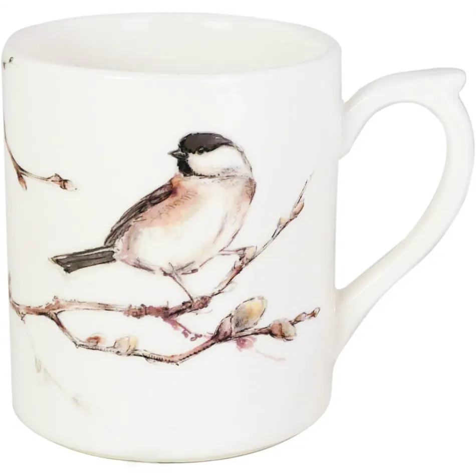 Les Oiseaux De La Foret Mug Barnacle Tit 8 5/8 Oz - 3 3/4 H