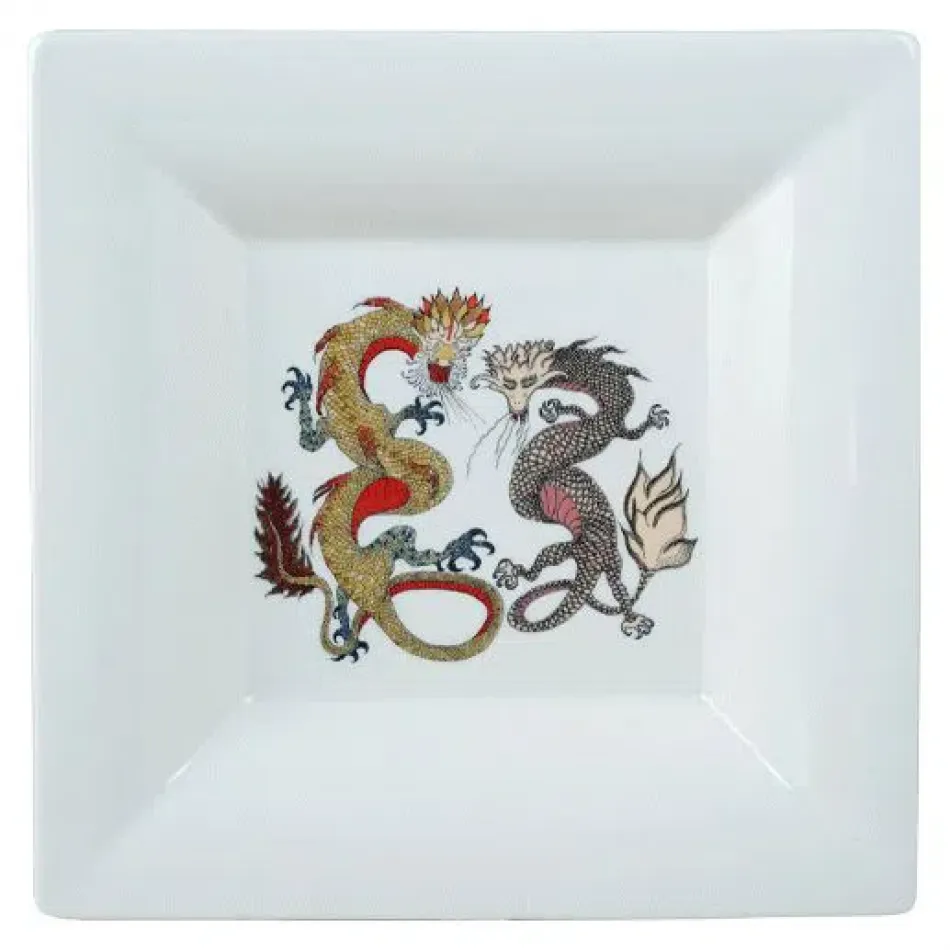 La Prestic Ouiston Square Candy Tray XL, Dragon 8 3/4" Sq