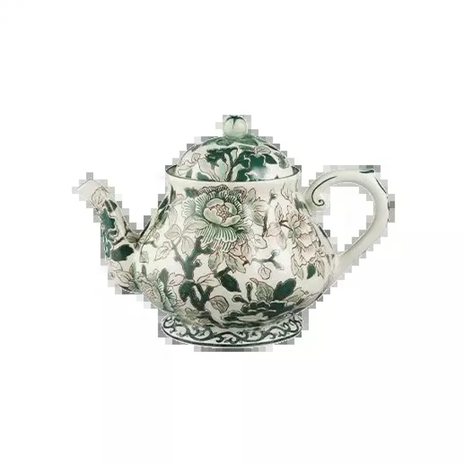 Pivoines Vert Teapot 37 3/16 Oz