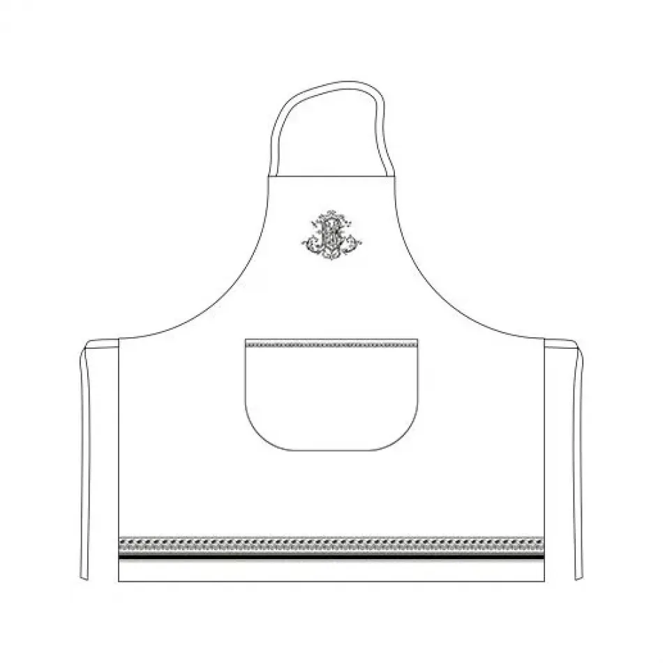 Monogramme Apron 32 1/4" L-30 5/16" H