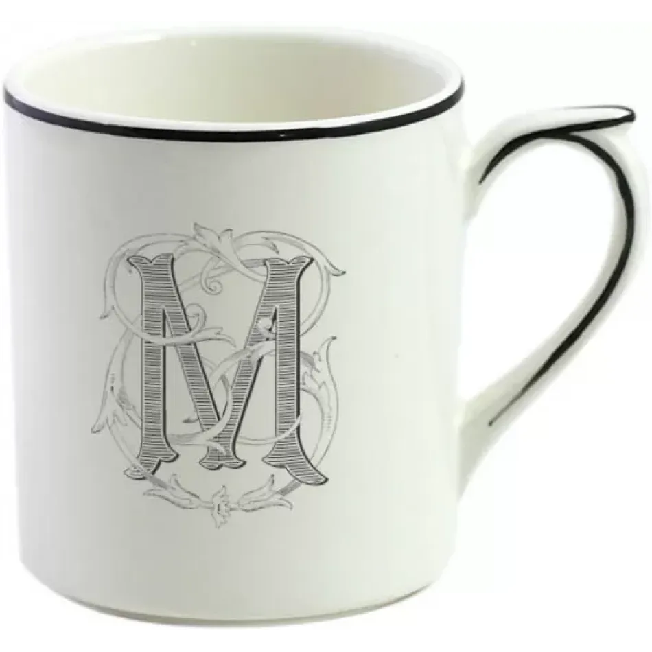 Filet Midnight Monogram Mug