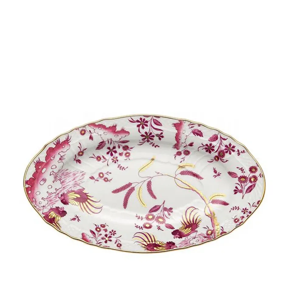 Oro Di Doccia Magenta Pickle Dish Cm 23 In. 9