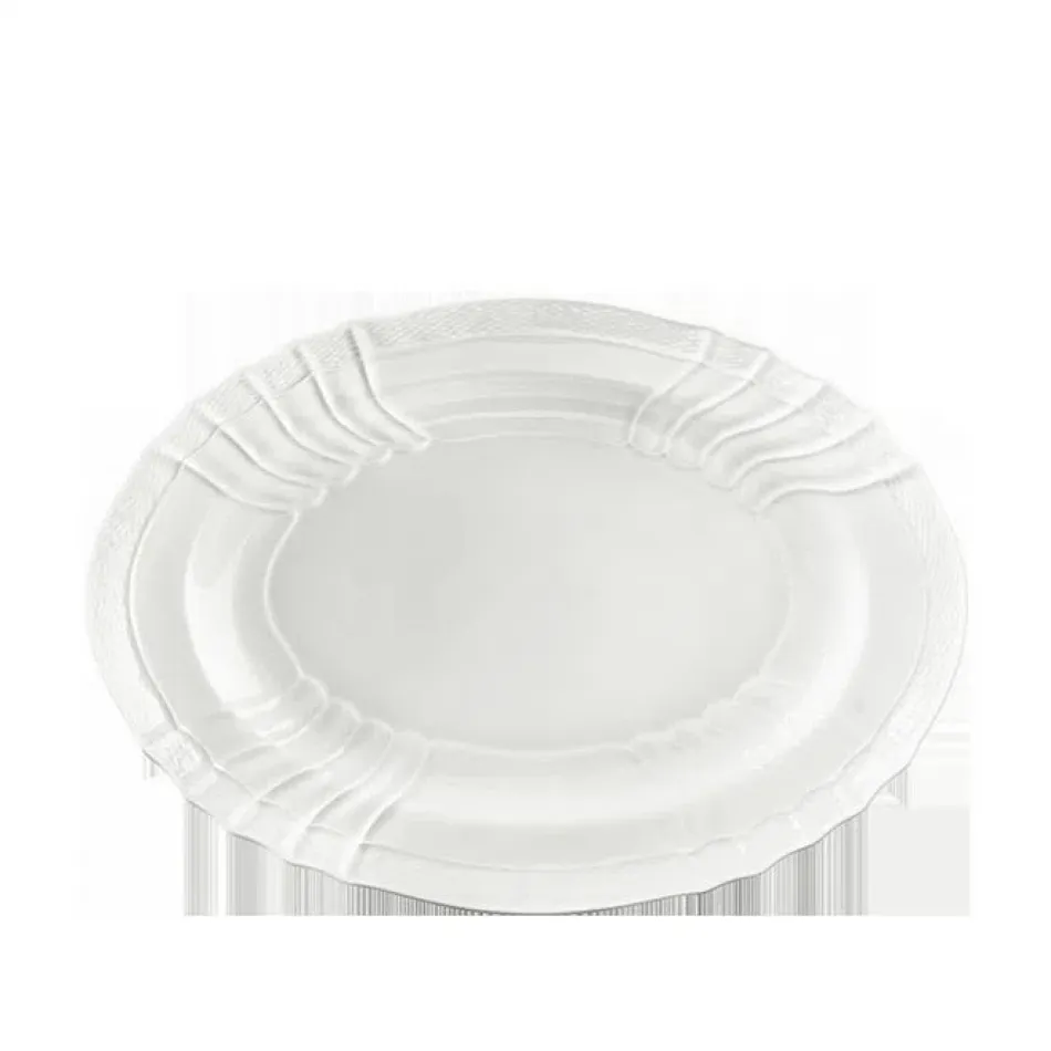 Vecchio Ginori Bianco Oval Flat Platter Cm 33 In. 13