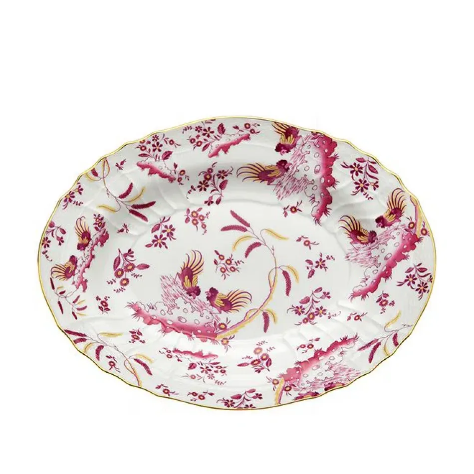 Oro Di Doccia Magenta Oval. Platter 39 Cm