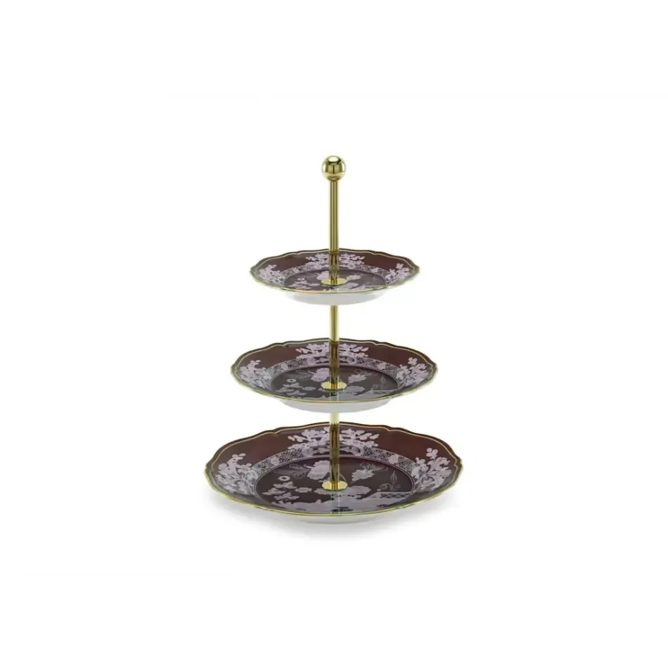 Oriente Italiano Castagna A.Doccia 3-Tier Stand Cm 26,5 In. 10,4