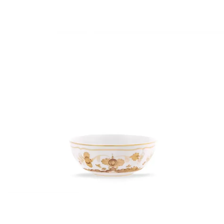 Oriente Italiano Aurum Bowl Cm 17 In. 6 1/2 Antico Doccia Shape