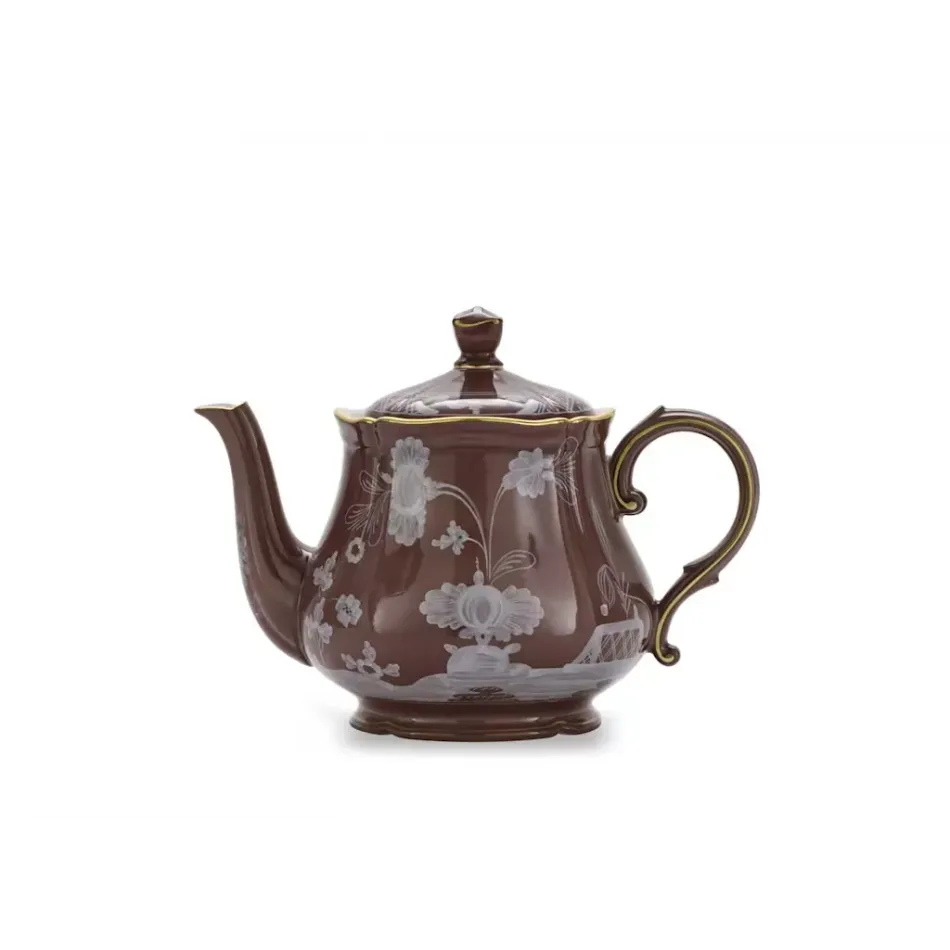 Oriente Italiano Castagna Teapot With Cover For 6 Lt 0,68 Oz. 24 Antico Doccia