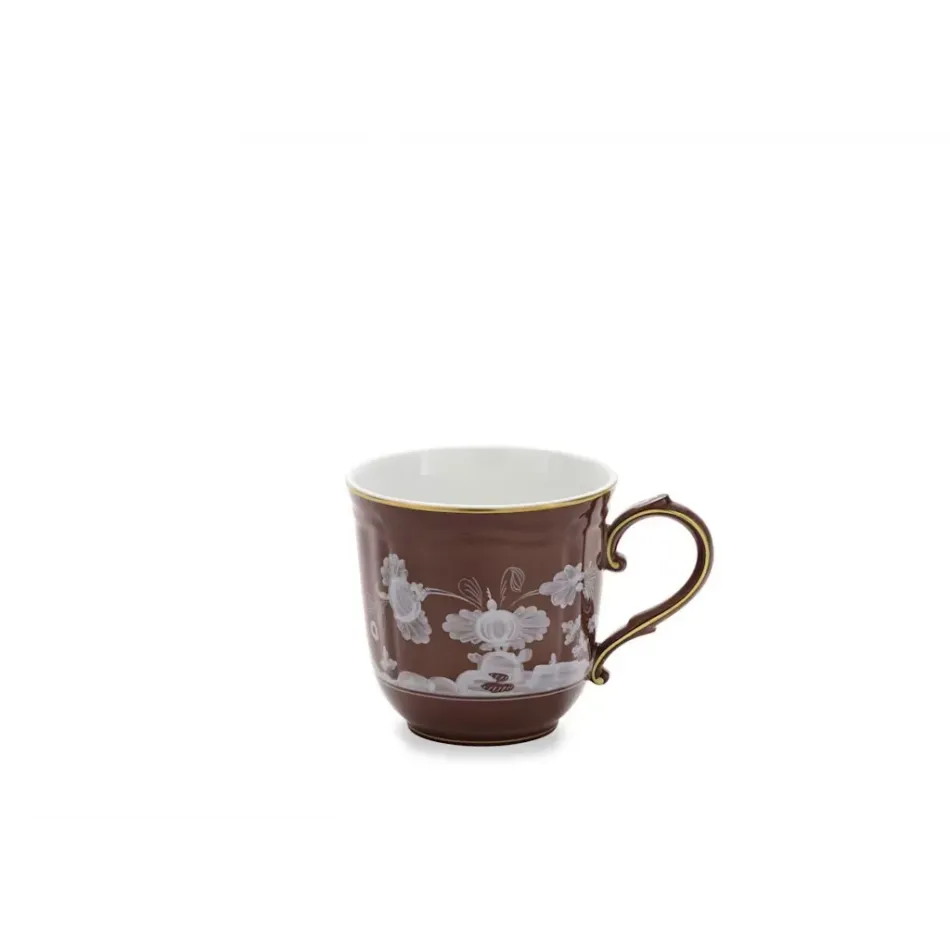 Oriente Italiano Castagna Mug Cc 400 Oz. 13 1/2, Antico Doccia Shape