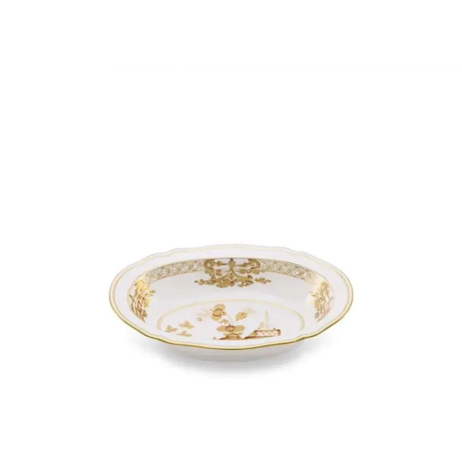 Oriente Italiano Aurum Antico Doccia Deep Oval Tray Cm 25 In. 9,8