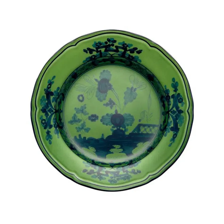 Oriente Italiano Malachite Flat Bread Plate 6 3/4 in