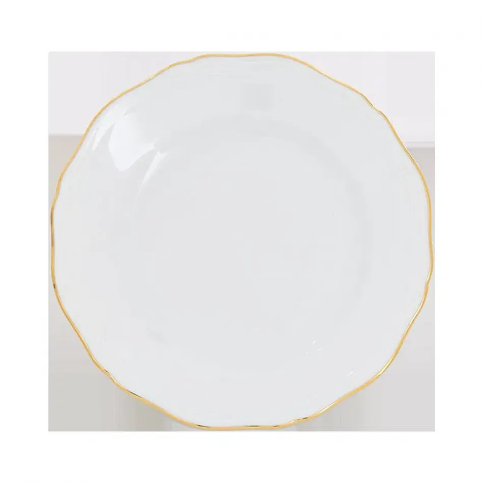 Corona Oro Brillante Flat Dessert Plate 8 1/4 in