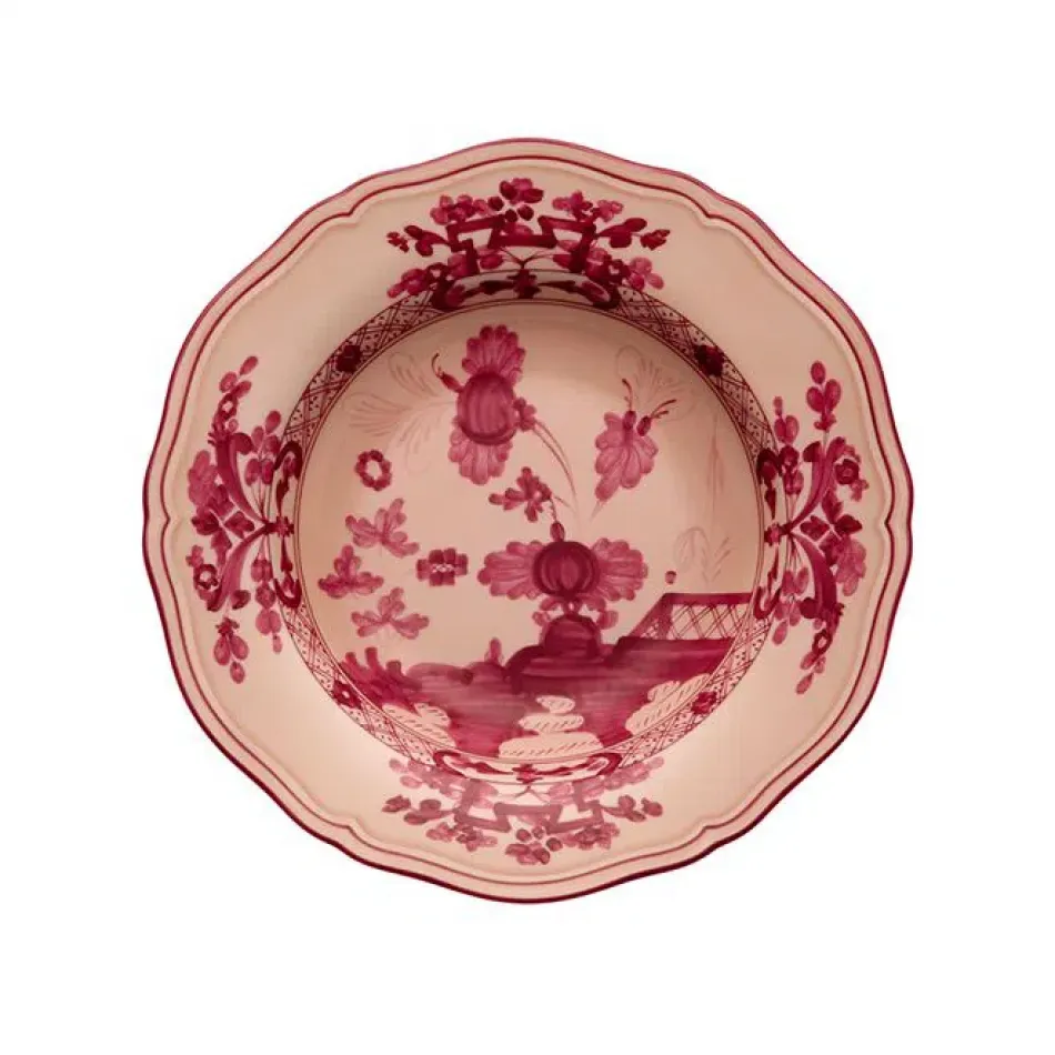 Oriente Italiano Vermiglio Soup Plate Cm 24 In. 9 1/2