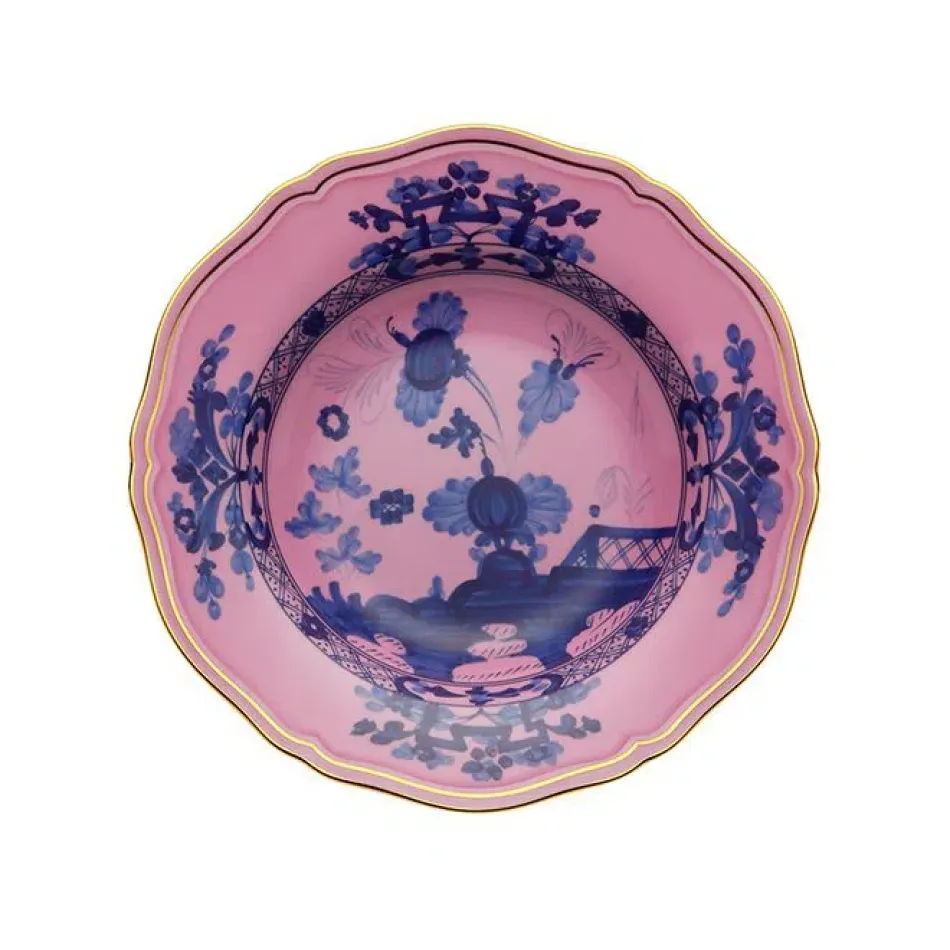 Oriente Italiano Azalea Soup Plate Cm 24 In. 9 1/2