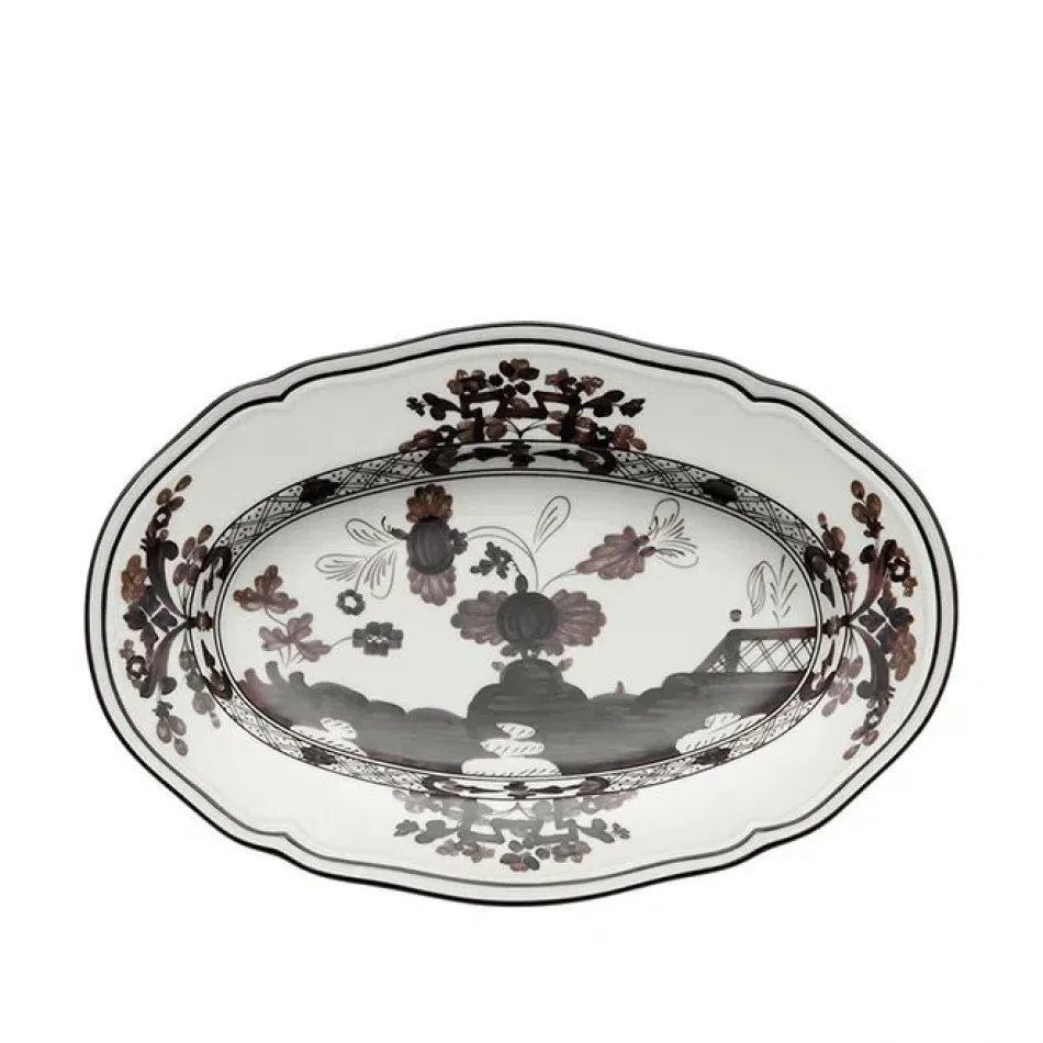 Oriente Italiano Albus Oval Pickle Dish 8 3/4 in