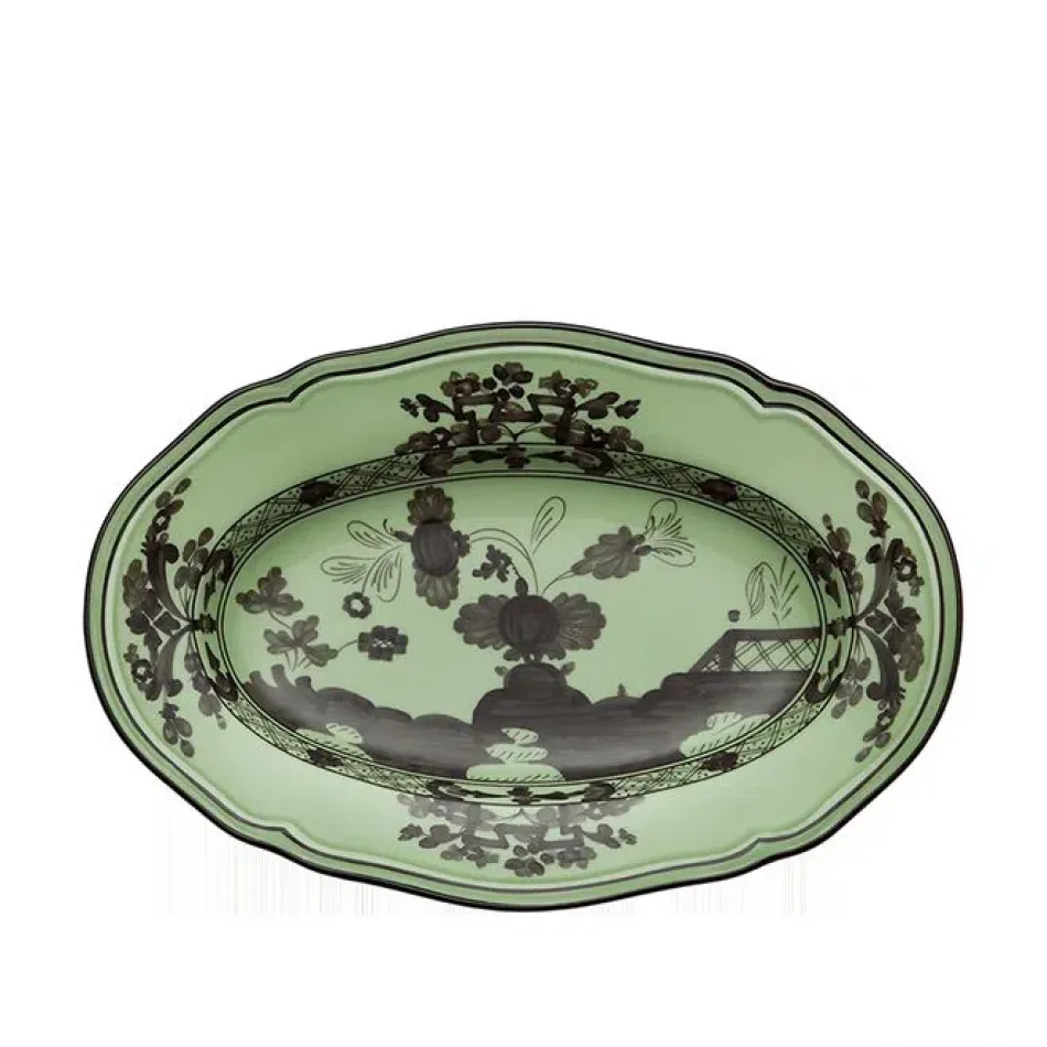 Oriente Italiano Bario Oval Pickle Dish 8 3/4 in