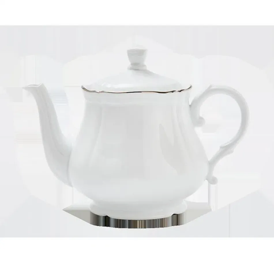 Corona Platino Teapot With Cover For 6 24 oz