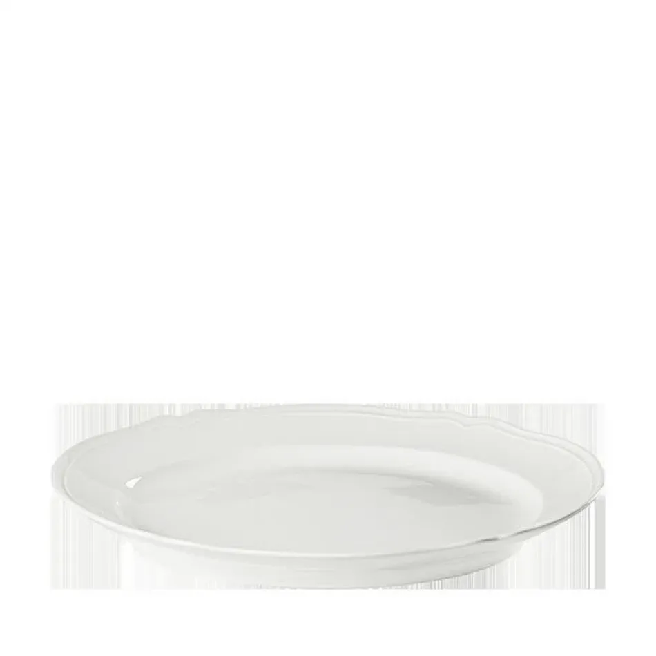 Antico Doccia Bianco Big Oval Flat Platter 15 in