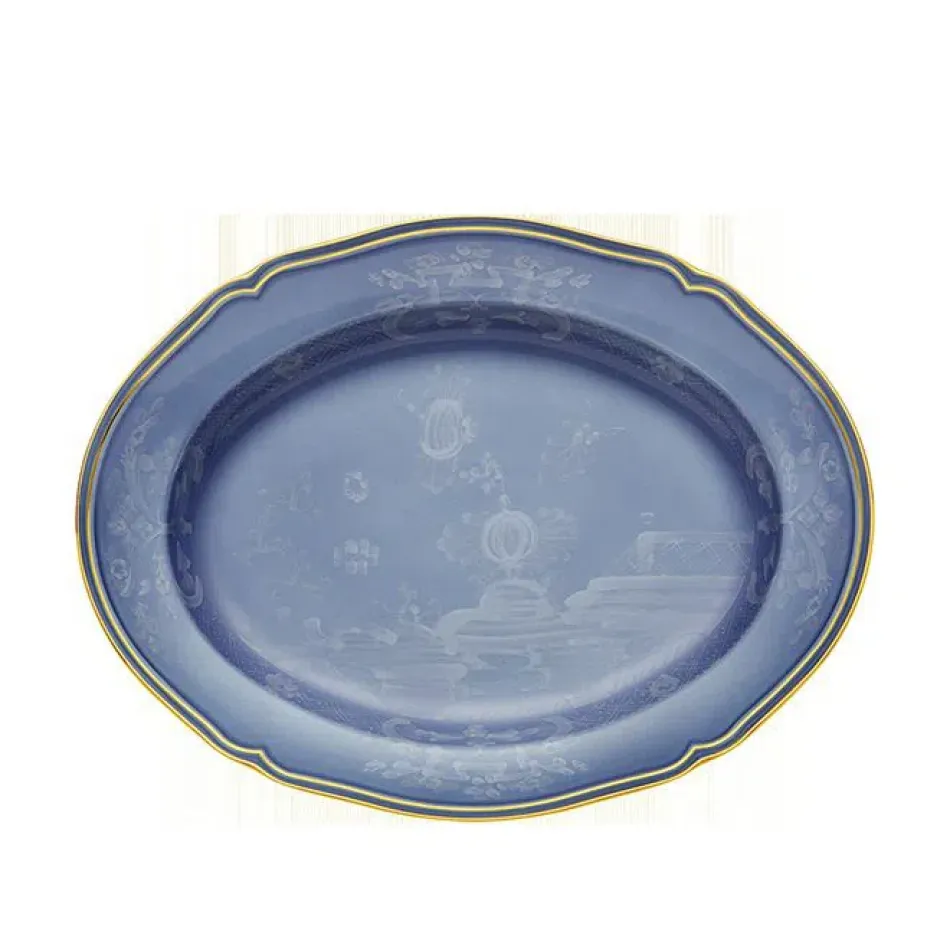 Oriente Italiano Pervinca Oval Flat Platter 15 in