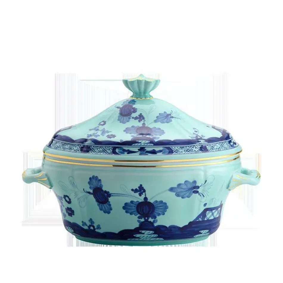 Oriente Italiano Iris Oval Tureen With Cover Lt 3.85 Oz. 135 3/4