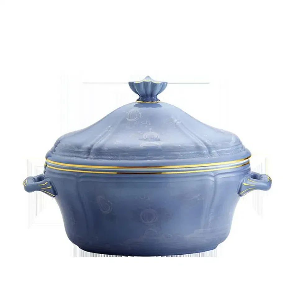 Oriente Italiano Pervinca Oval Tureen With Cover Lt 3.85 Oz. 135 3/4