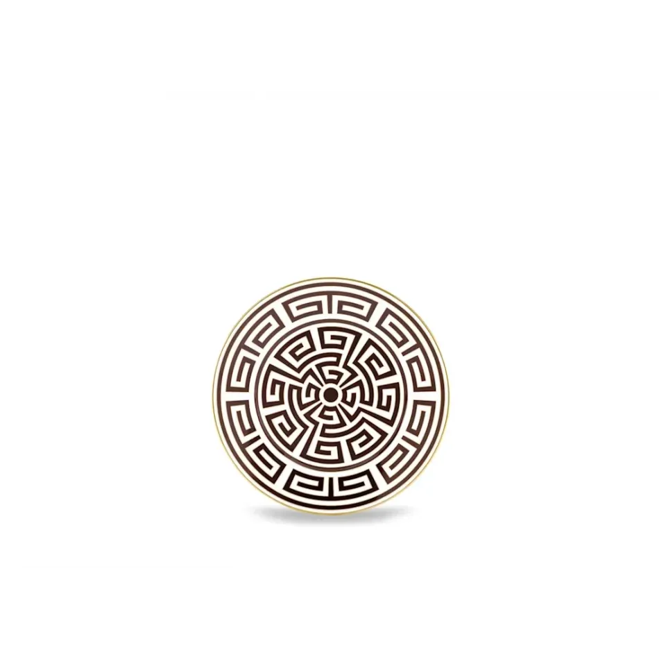 Labirinto Ebano Flat Dessert Plate Cm 22 In. 7 3/4 Impero Shape