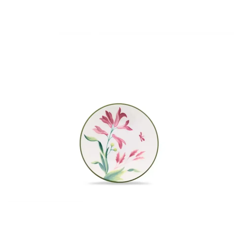 Florenza - Malva Fondo Bianco Impero Coffee Saucer Cm 11 In. 4,33