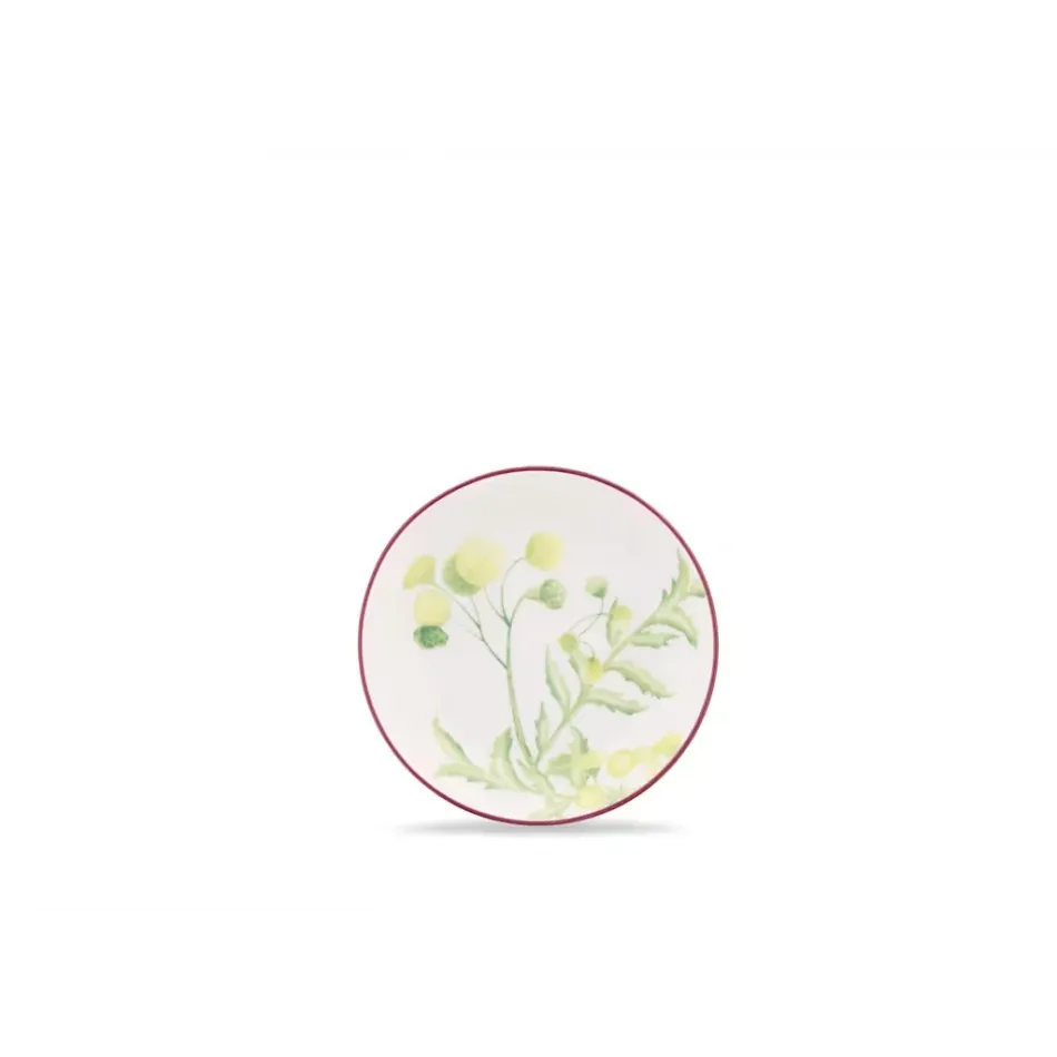 Florenza - Acanto Fondo Bianco Impero Tea Saucer Cm 13,5 In. 5,3