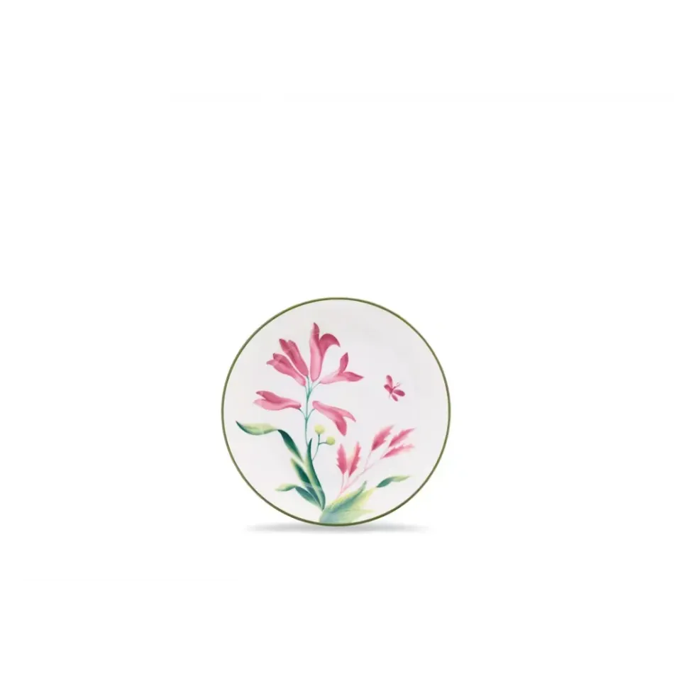 Florenza - Malva Fondo Bianco Impero Tea Saucer Cm 13,5 In. 5,3