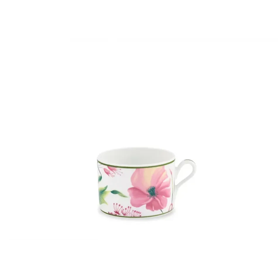 Florenza - Malva Fondo Bianco Impero Tea Cup Cc 220 Oz. 7,4