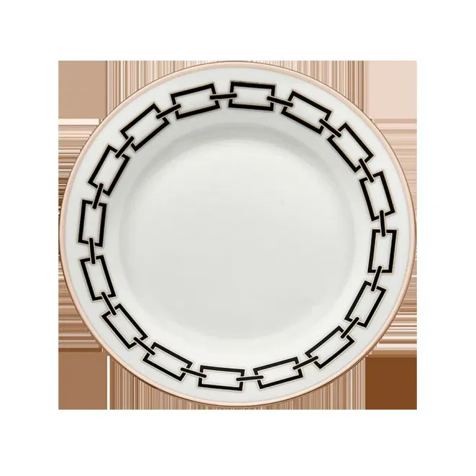 Catene Nero Flat Dessert Plate 7 3/4 in