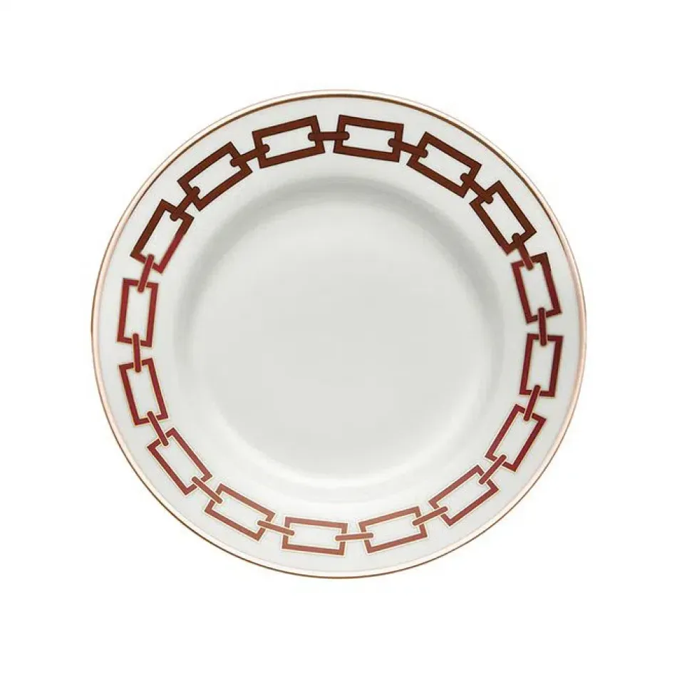 Catene Scarlatto Flat Dessert Plate 7 3/4 in