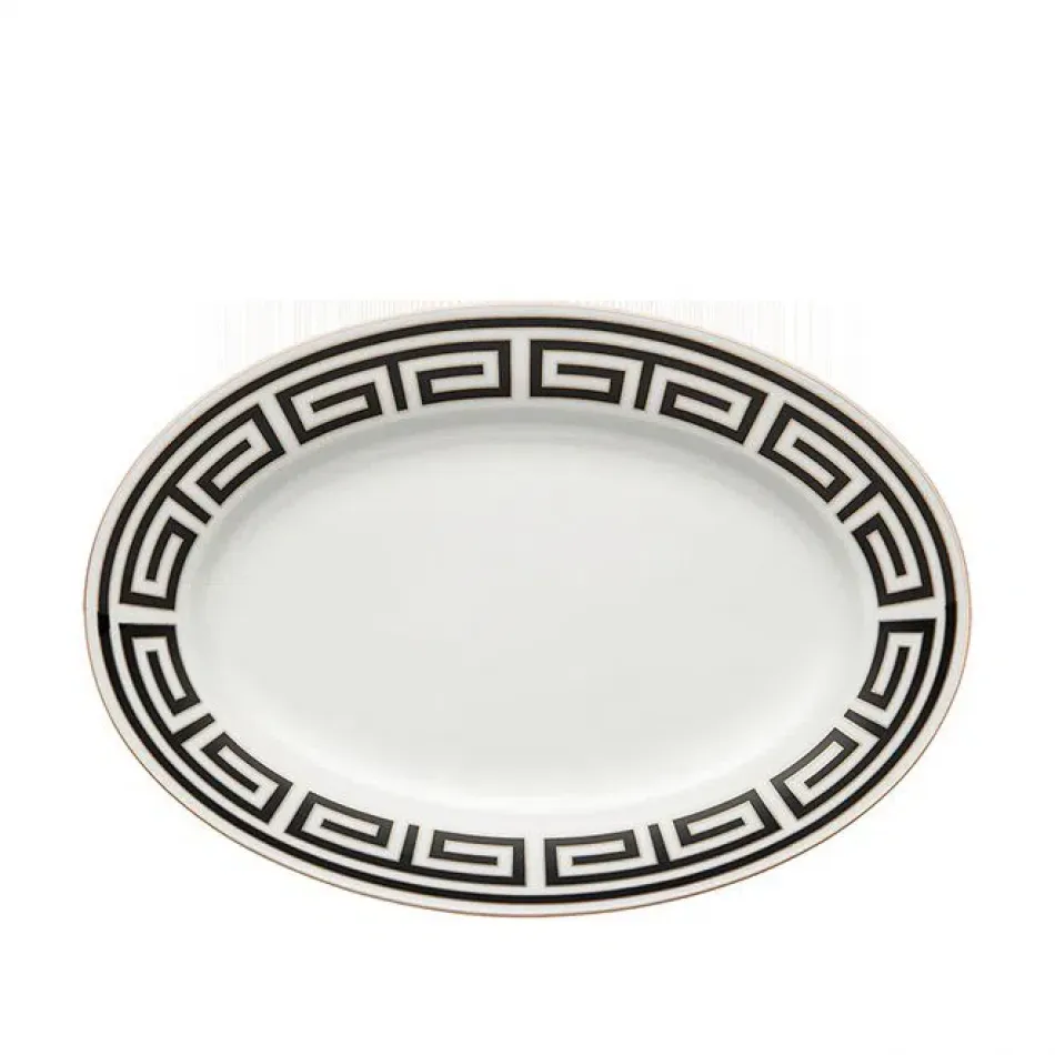 Labirinto Nero Oval Platter Cm 40 In. 15 1/2