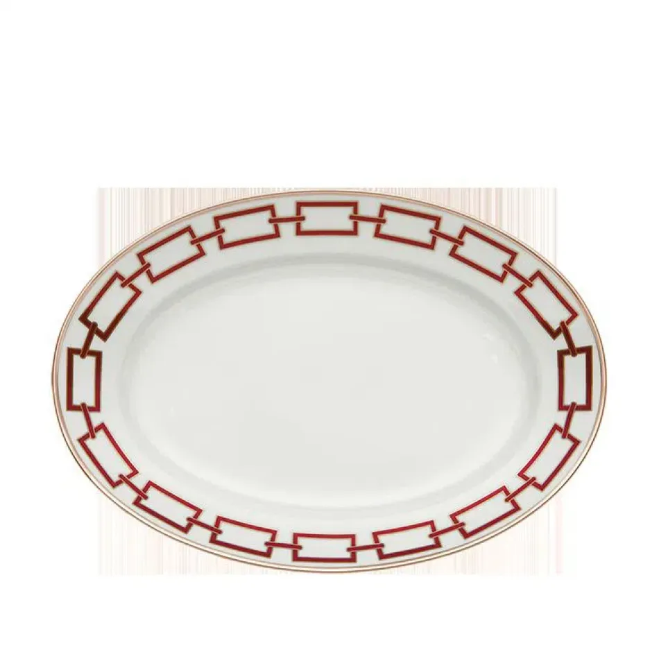 Catene Scarlatto Oval Platter Cm 40 In. 15 1/2