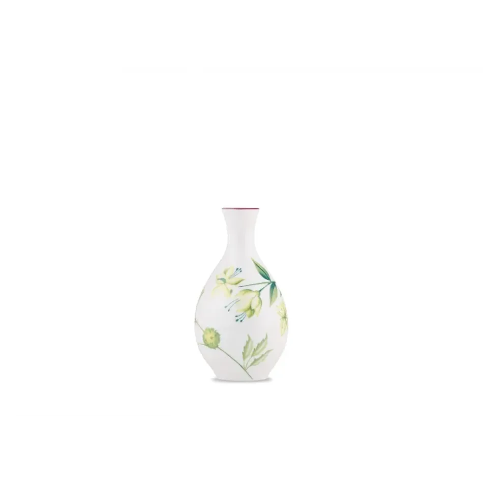 Florenza - Acanto Fondo Bianco Bud Vase Cm 13 In. 5