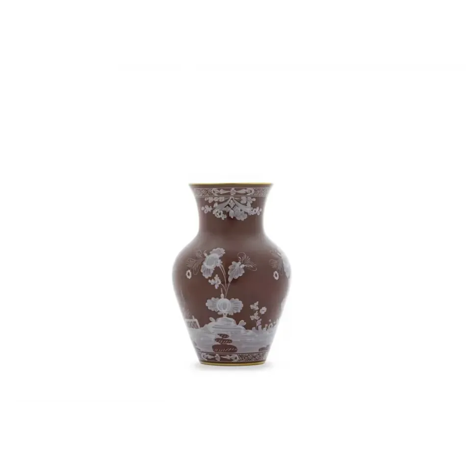 Oriente Italiano Castagna Ming Vase In. 9 Cm 25