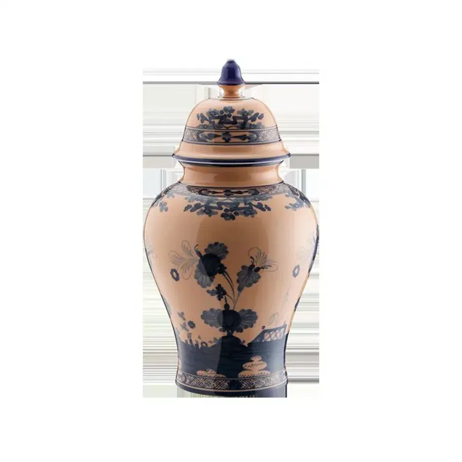 Oriente Italiano Cipria Potiche Vase With Cover H 12 1/2 in