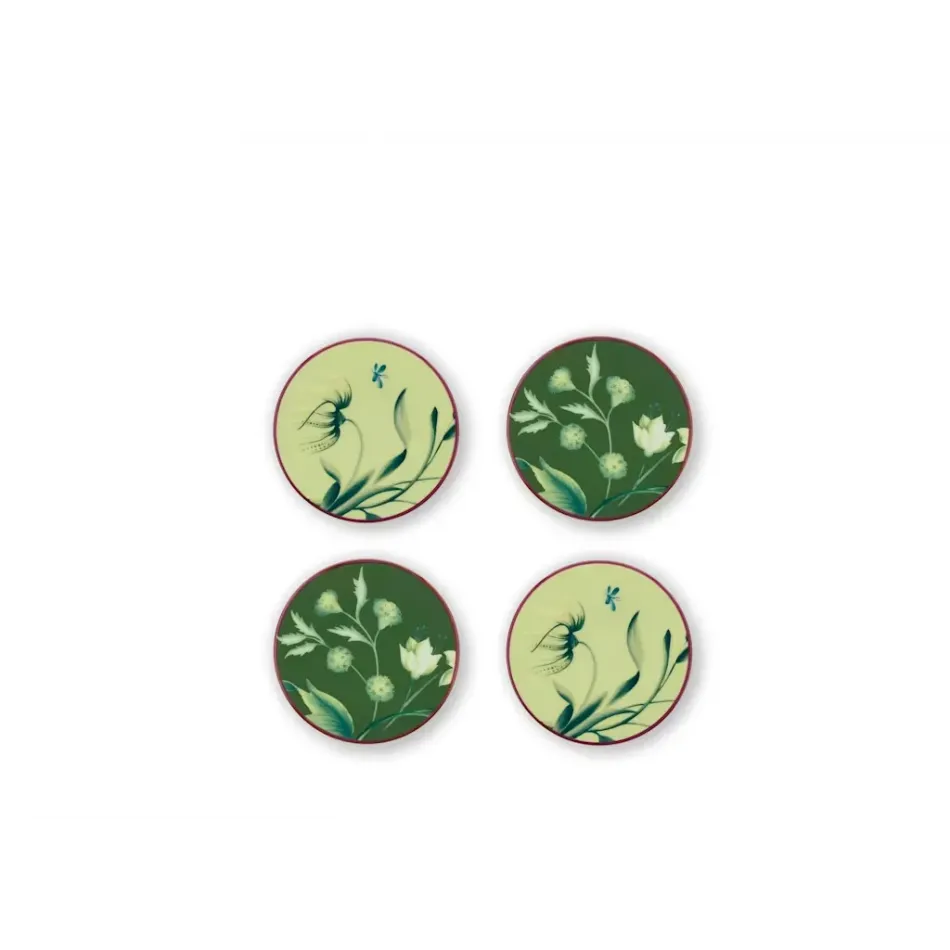 Florenza - Acanto Oggetti Set Of 4 Coasters Cm 10 In. 4