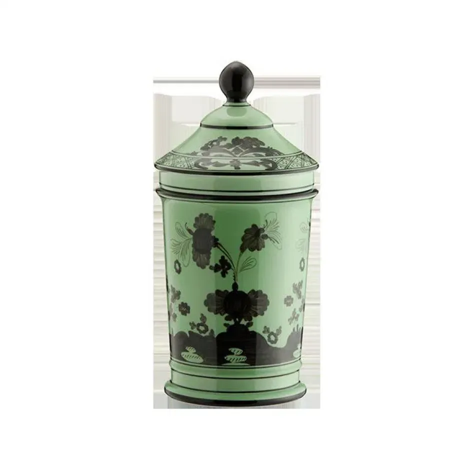 Oriente Italiano Bario Pharmacy Vase With Cover 8 in