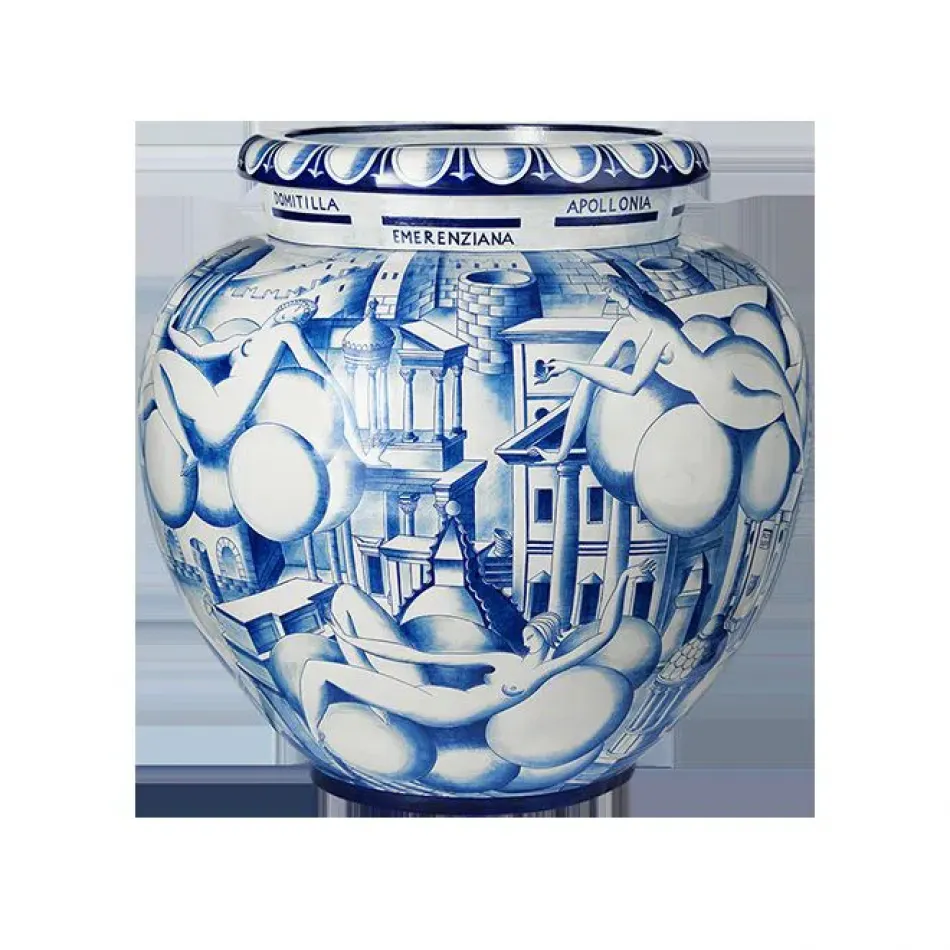 Gio Ponti  Donne E Architetture Majolica Jar