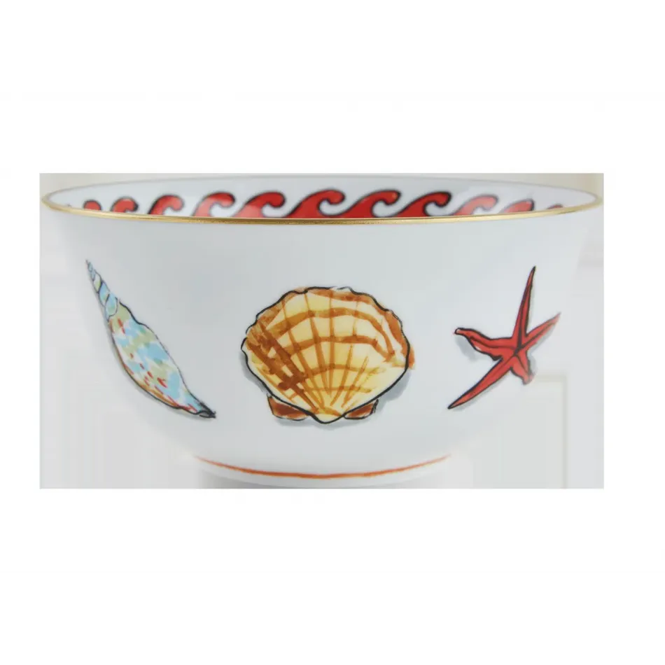 Il Viaggio Di Nettuno White Bowl Cm 17 Cc 900 In. 6 3/4 Oz. 30 1/2