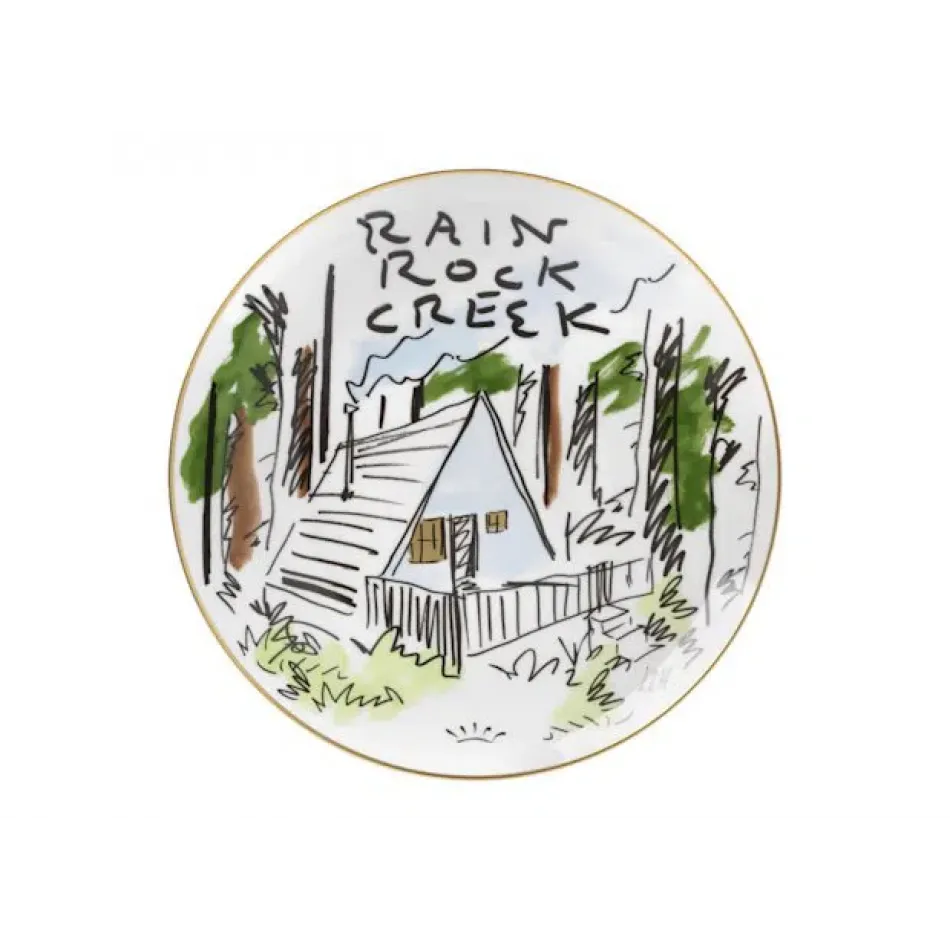 Profumi Luchino/Rain Rock Creek Plate Cm 27 In. 10.6