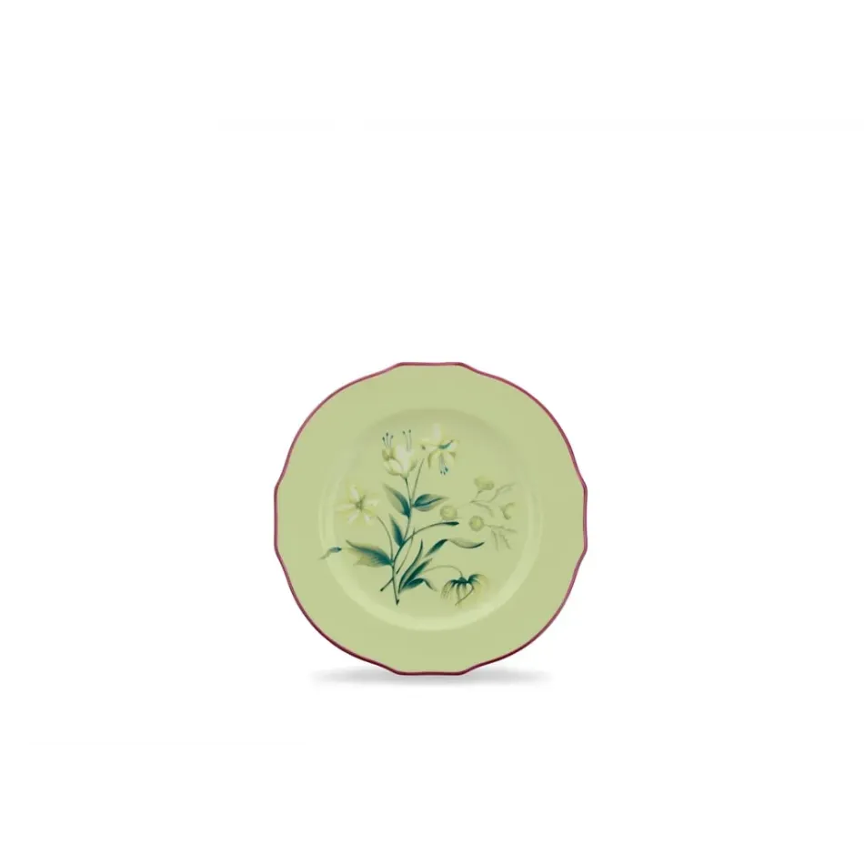 Florenza - Acanto Fondo Chiaro Duchessa Flat Dessert Plate Cm 22 In. 8,6