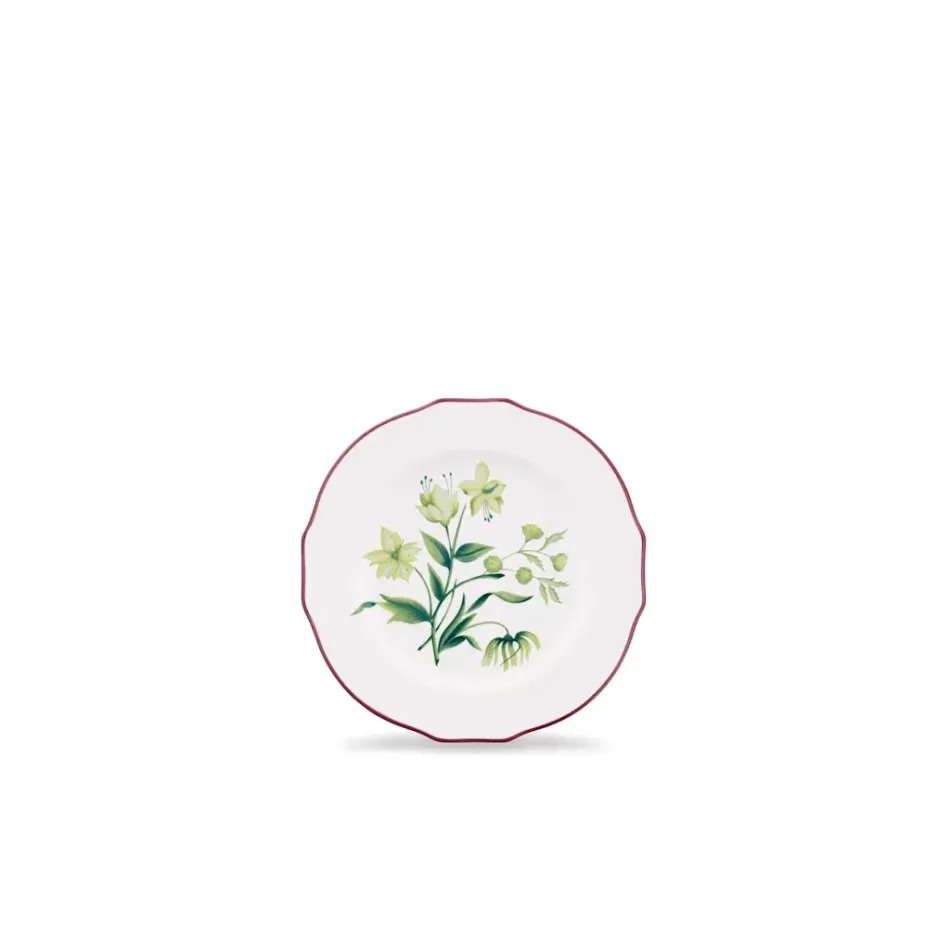 Florenza - Acanto Fondo Chiaro Duchessa Flat Dessert Plate Cm 22 In. 8,6
