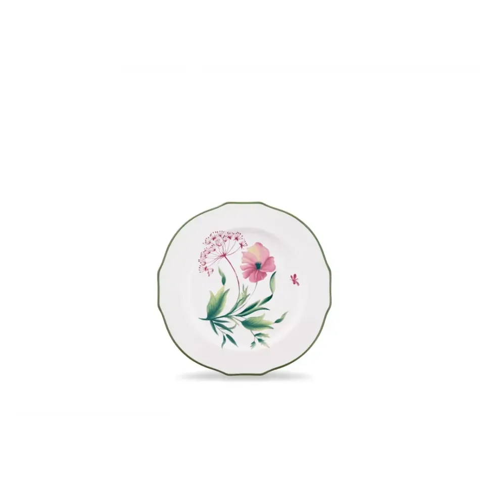 Florenza - Malva Fondo Chiaro Duchessa Flat Dessert Plate Cm 22 In. 8,6