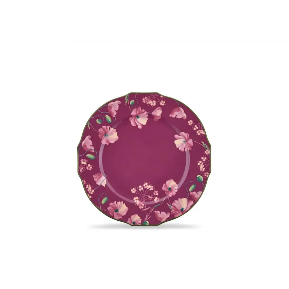 Florenza - Malva Fondo Scuro Duchessa Charger Plate Cm 31 In. 12,2