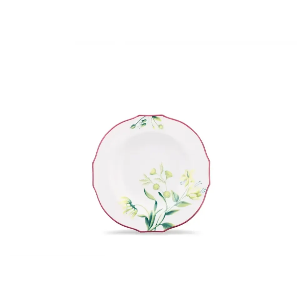 Florenza - Acanto Fondo Bianco Duchessa Soup Plate Cm 23 In. 9