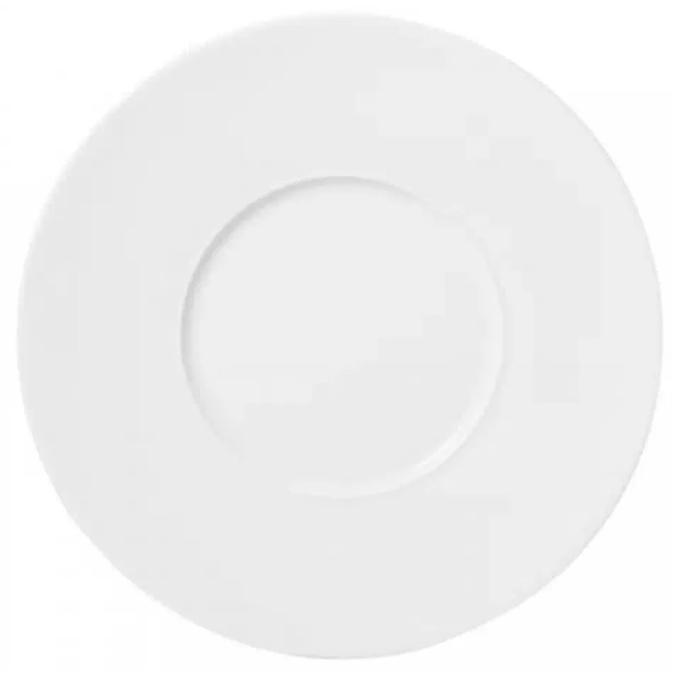 Feeling Bianco Dinner Plate With Large Rim Cm 29 In. 11 1/2